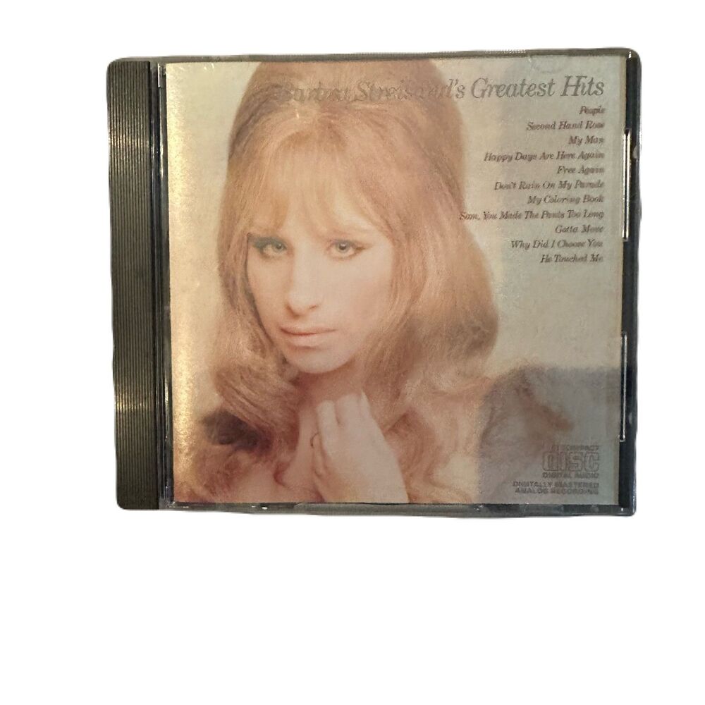 Barbra Streisand's Greatest Hits CD Album Columbia Records Classic Pop Vocal